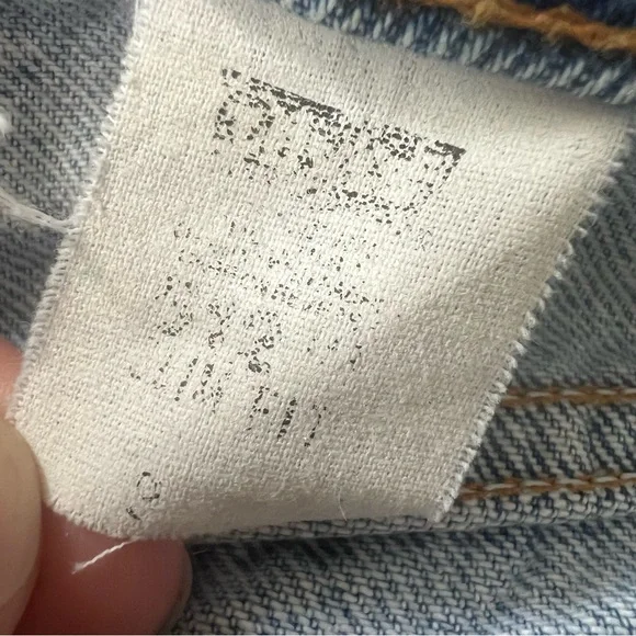 VINTAGE Levi’s 512 Slim Mom Shorts 90s Custom Floral, hand painted - Picture 10 of 10